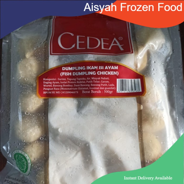 

Cedea Dumpling Chiken 500gr