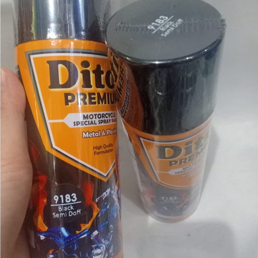 Pilok Pilox DITON Premium 9183 Black Semi Doff / Hitam Semi Dop (400 cc / 400 ml)