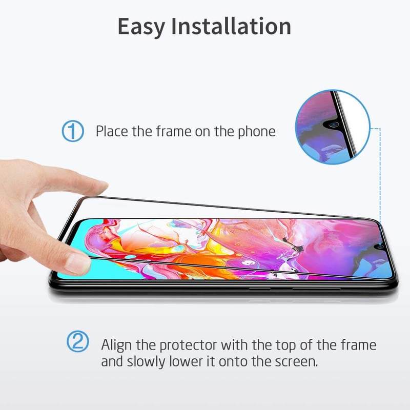 Tempered Glass Infinix Hot 8 Lite Full Cover / Full Screen Protector Anti Gores