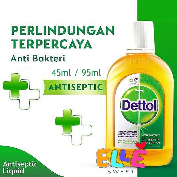 Jual Dettol Antiseptic Liquid 45ml 95ml Cairan Anti Kuman Dan Bakteri