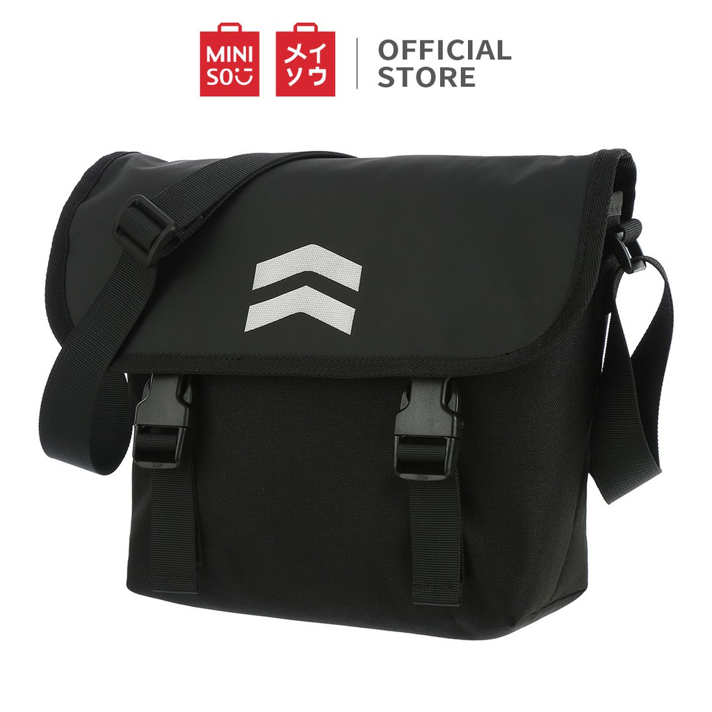 MINISO Tas Selempang Pria Cowok Laki laki Sling Bag Tas Bahu Simple Fashionable Minimalis Shoulder