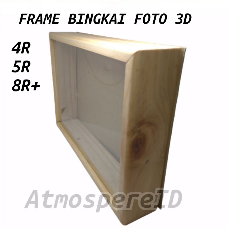 FRAME BINGKAI FOTO 3D 4R 5R 8R ESTETIC PLUS KACA
