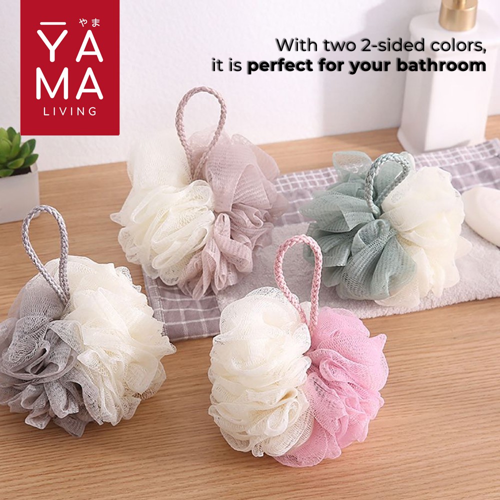 YAMA YOKU Premium Shower Puff Spons Scrubber Mandi 50 gram