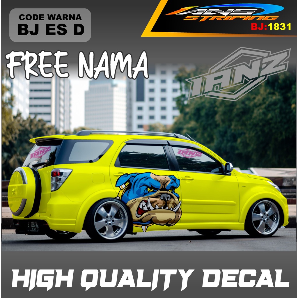 STICKER VARIASI MOBIL TERIOS / STIKER MOBIL GRAND LIVINA / VARIASI STIKER MOBIL AVANZA / STIKER MOBIL XENIA / STIKER MOBIL