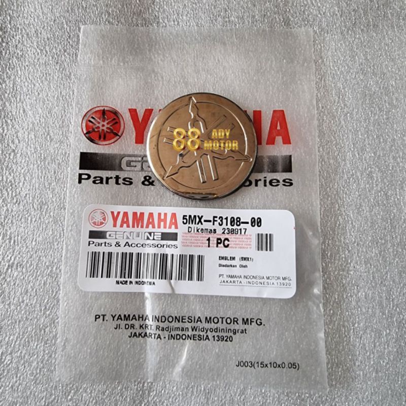 Emblem Logo Yamaha 5MX Nouvo, Lexi, Aerox, N Max, Jupiter Mx, Mx King Original Yamaha