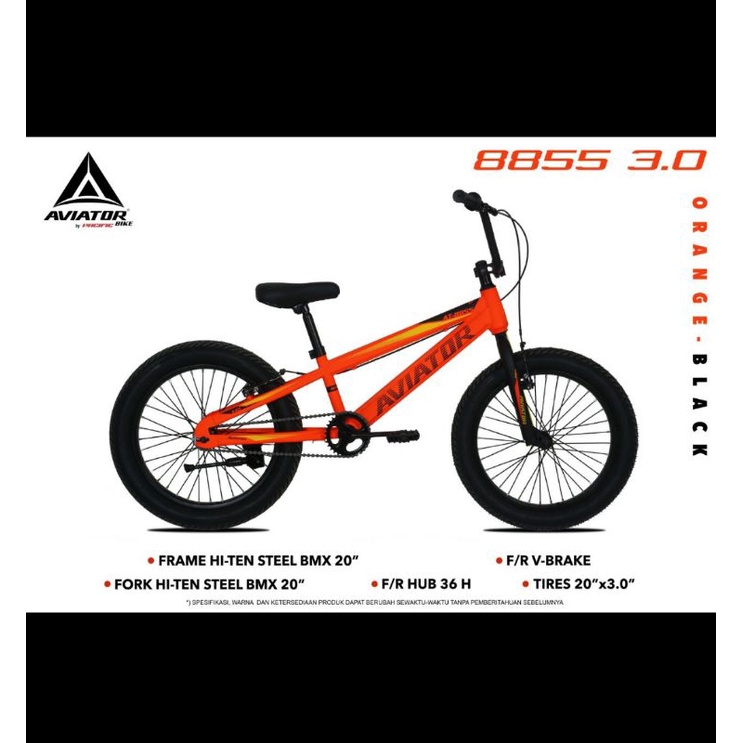 Sepeda BMX 20 inch Aviator 8855 3.0