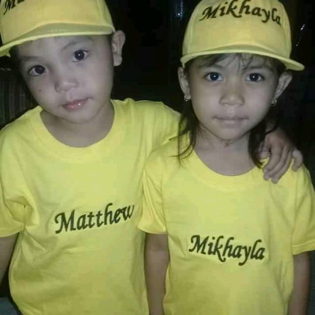 Satu set Kaos+Topi Bordir