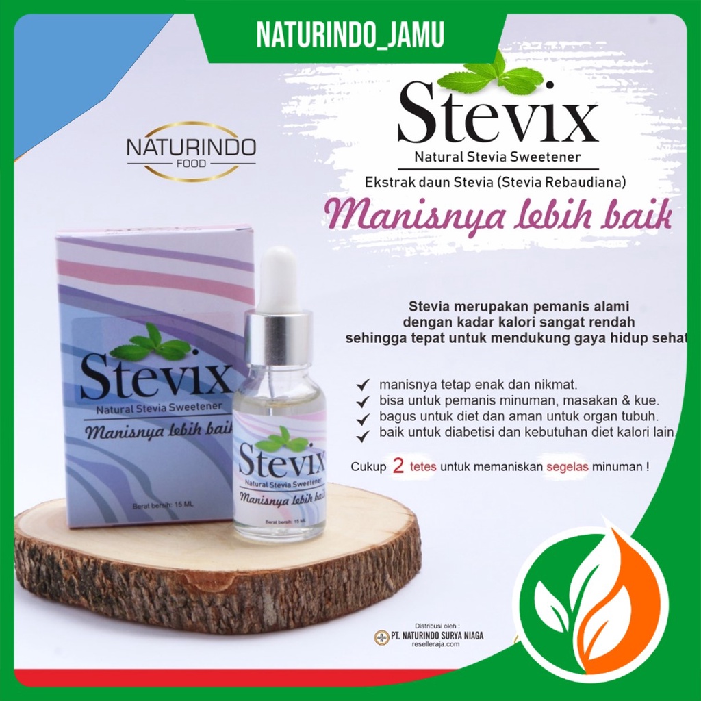 

Sweetener Stevix Ekstrak Daun Stevia Pemanis Alami Makanan dan Minuman Pemanis Rendah Kalori