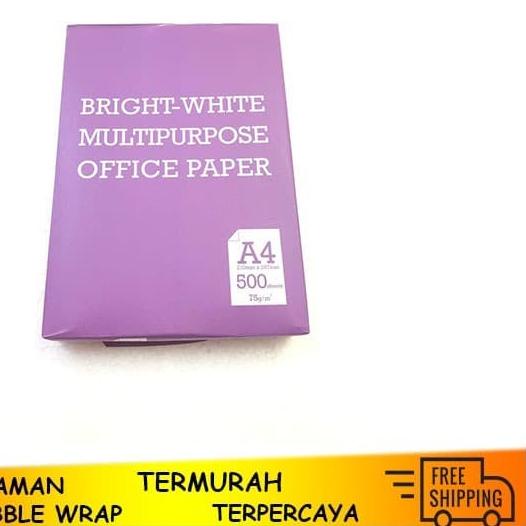 

♀ KERTAS HVS BRIGHT-WHITE UKURAN A4 PER RIM ♟