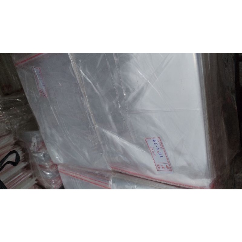 

plastik OPP lem seal ukuran 15.5x20 isi 100lembar