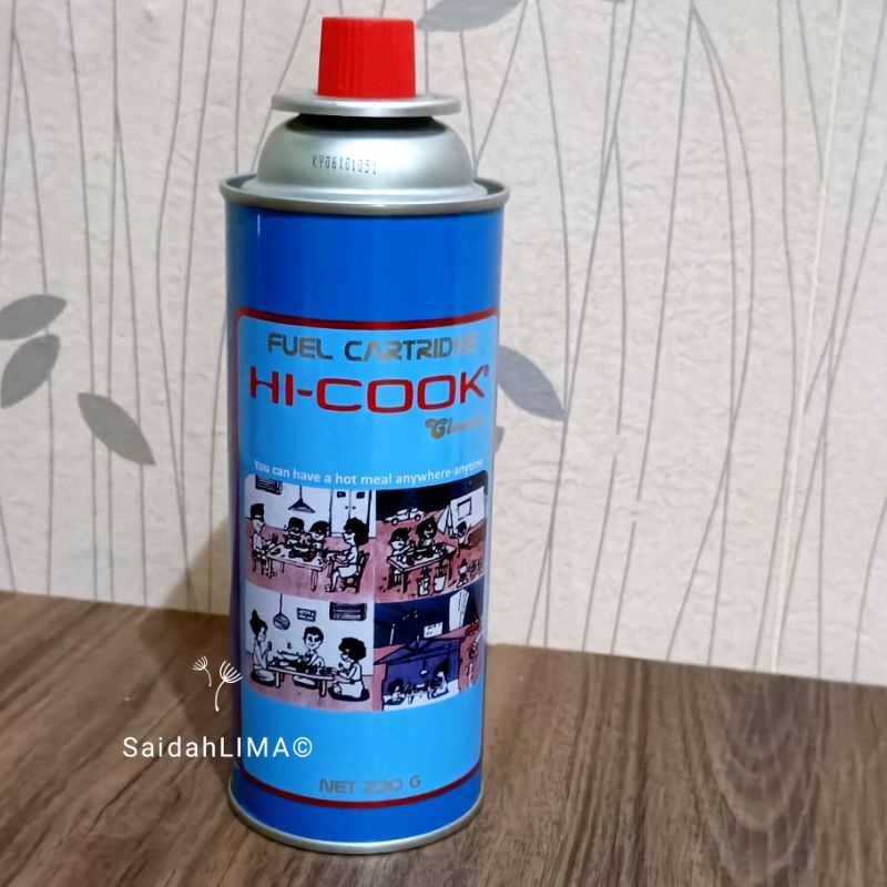 Tabung Gas Mini HiCook - Gas Kompor Portable Outdoor Original 230 Gr