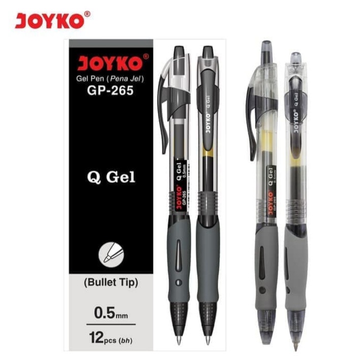 

Produk Pulpen Gel Pen Gp-265 Joyko Q-Gel 0.5 Mm Terlaris