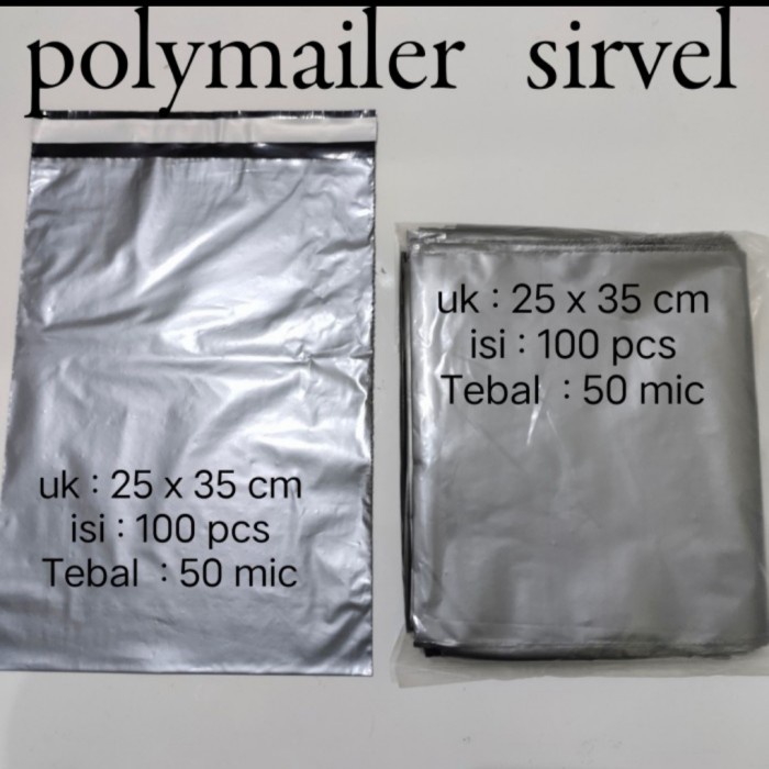

Ginger- polymailer uk 25x35(100pcs) Plastik Packing Lem silver, Plastik Lem