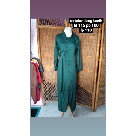 setelan tunik jumbo ld 110-115cm