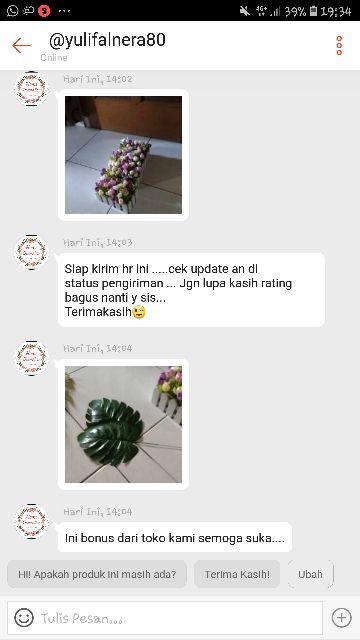 Vas Pagar Kayu Dan Bunga Mawar Lotus Artificial Shabby  Home Decoration