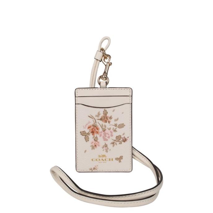 

Office & Stationery | Document Organizer | Coach Id Card Lanyard Holder Flower Rose Print Original - White Pb | Best Seller