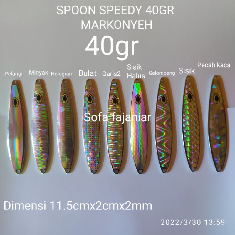 lure casting spoon speedy markonyeh 40gr terlaris
