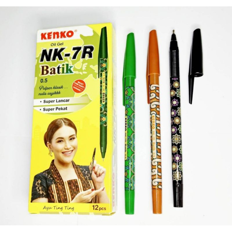 

pulpen gel kenko NK-7 batik / satuan