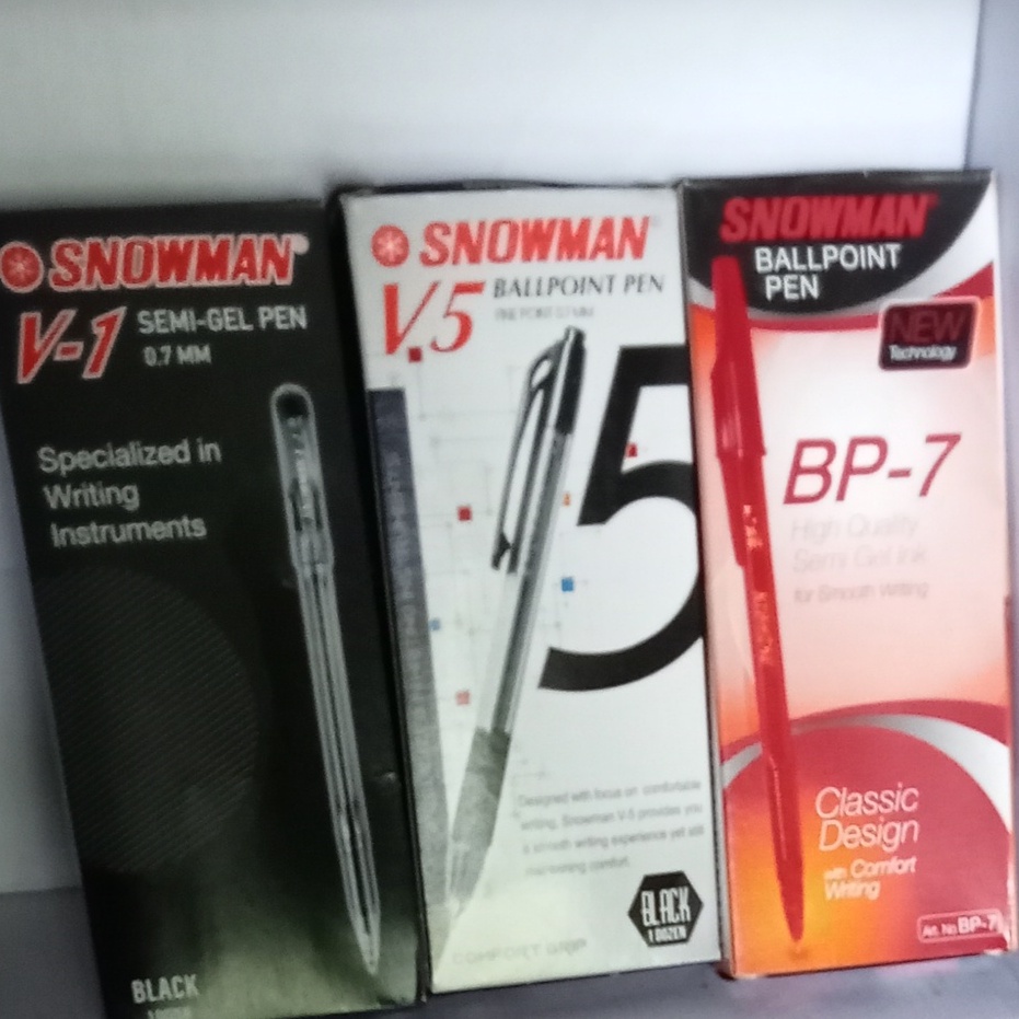 

(12pcs) Bolpen Snowman V1 V5 BP7