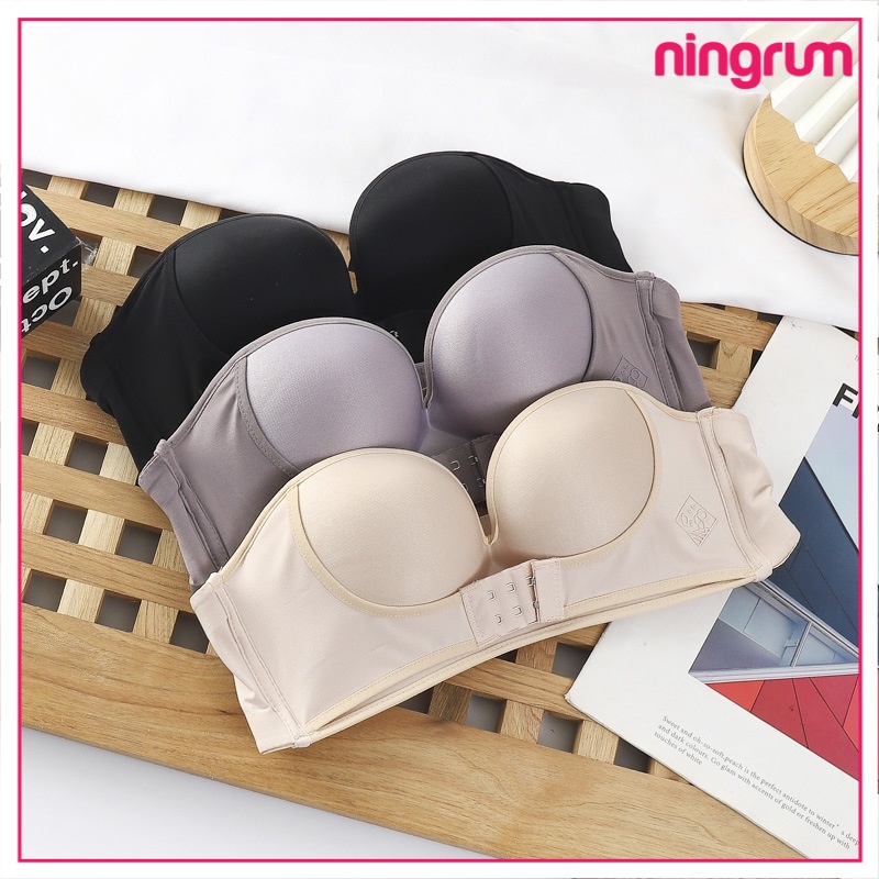 Ningrum Pakaian Dalam Bra Wanita BH Wanita Bra Sport push up style senam zumba beha kemben with busa - 2045