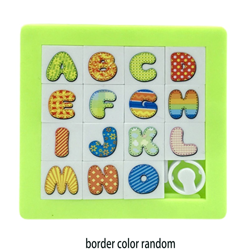 Mary Balita Novelty Plastik 3D Slide Puzzle Mainan Anak Animasi Kartun Toy Kit
