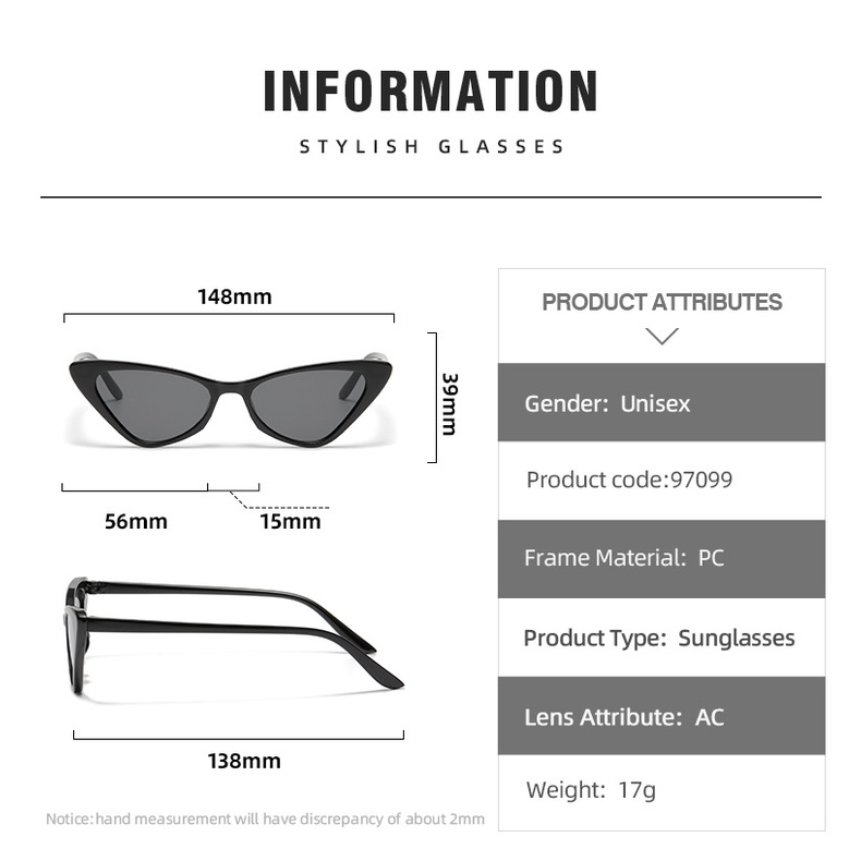 CATEYE Kacamata Hitam UV400 Model Mata Kucing Gaya Vintage Eropa Dan Amerika Untuk Wanita