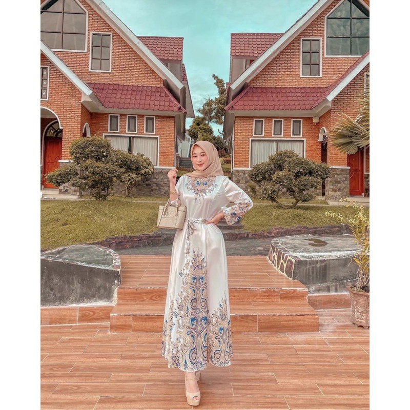 7191 Dress Maxi Ivory Import 01-2