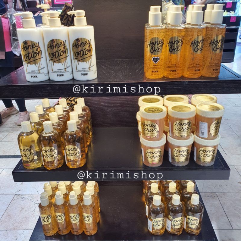 Victoria's Secret Honey lotion ,honey oil ,honey scrub, honey wash, honey mist, honey serum, honey b