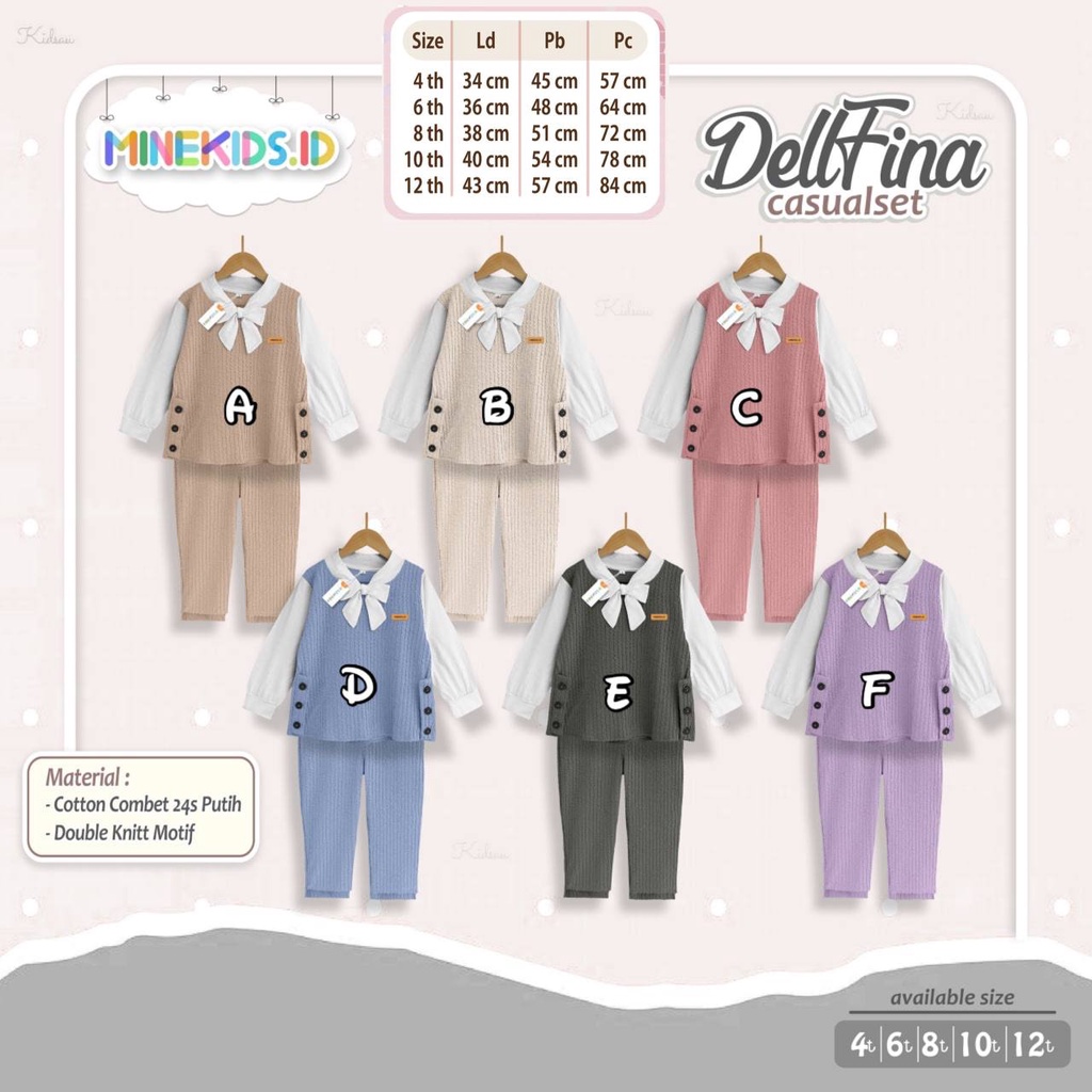 Setelan anak Dellfina by Minekids
