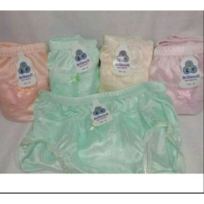 HARGA GROSIR 12 PCS CD SATIN GILAP IMPOR,//CD WANITA HAID MURAH