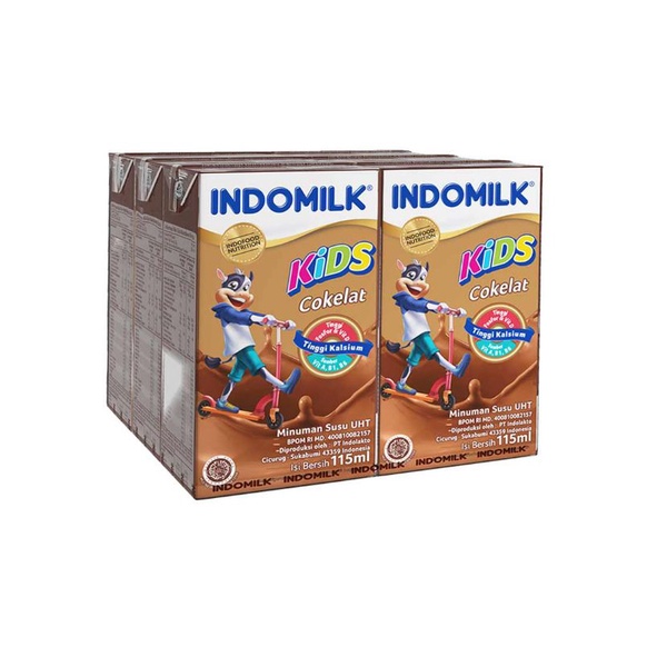 

Indomilk cokelat, stroberi pack 6x115ml