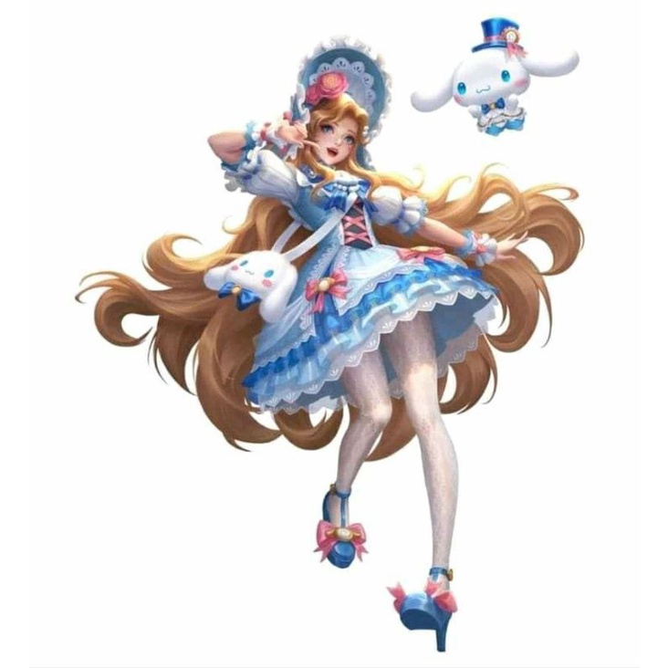 [PO] Kostum Mobile Legend Sanrio Skin Ver Cosplay Change, Floryn, Angela