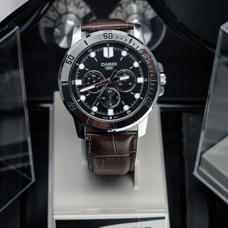 Jam tangan pria Casio chronos luxury original