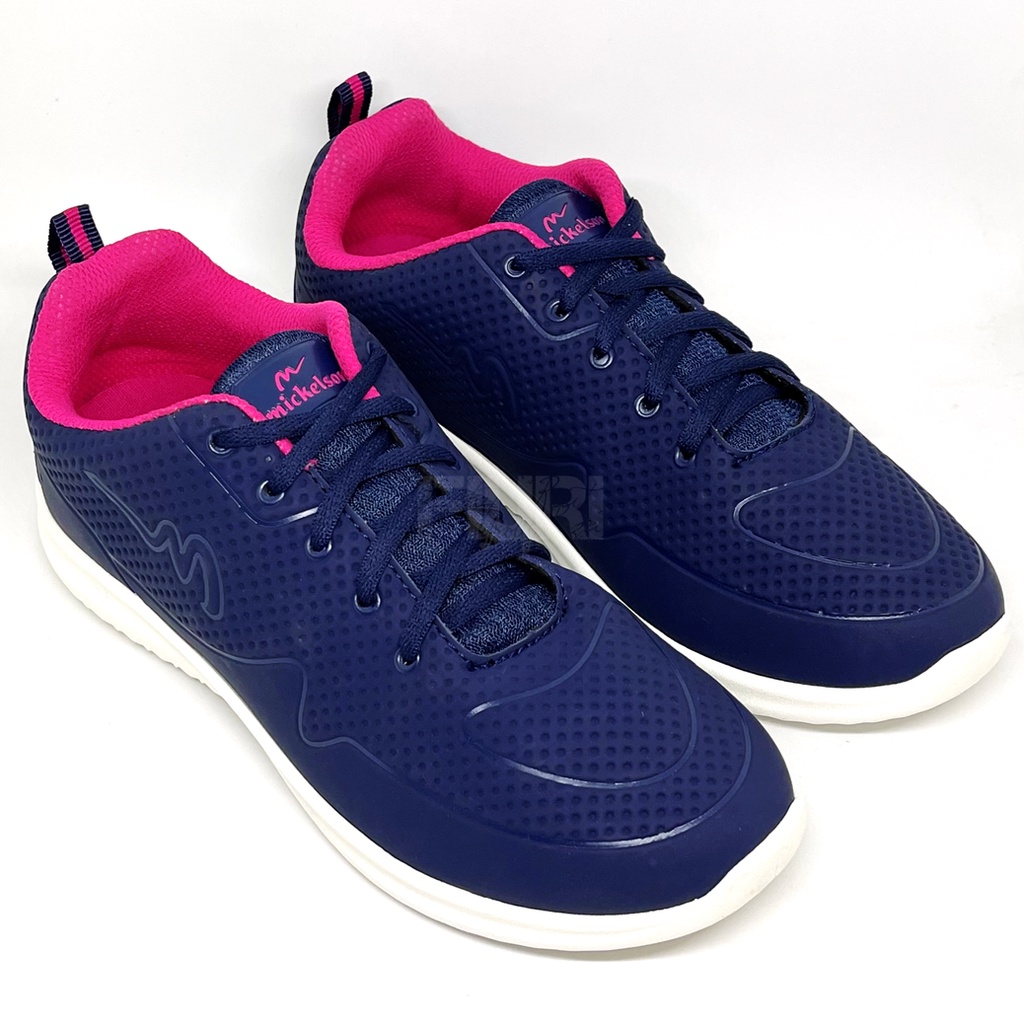 FIURI - Ardiles Original - Moana Navy Pink 37-40 - Sepatu Olahraga Wanita - Sepatu Slip On Cewek Wanita - Sepatu Jogging Senam Lari  Perempuan - Sepatu Santai Wanita Cewek - Sepatu Sekolah - Sepatu Sneakers Wanita - Sepatu Kets Wanita - Sepatu Promo Murah