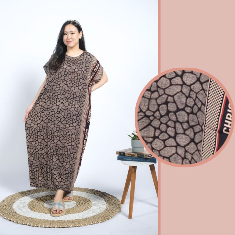 daster bali habel verell panjang semata kaki rayon premium baju tidur murah-K49