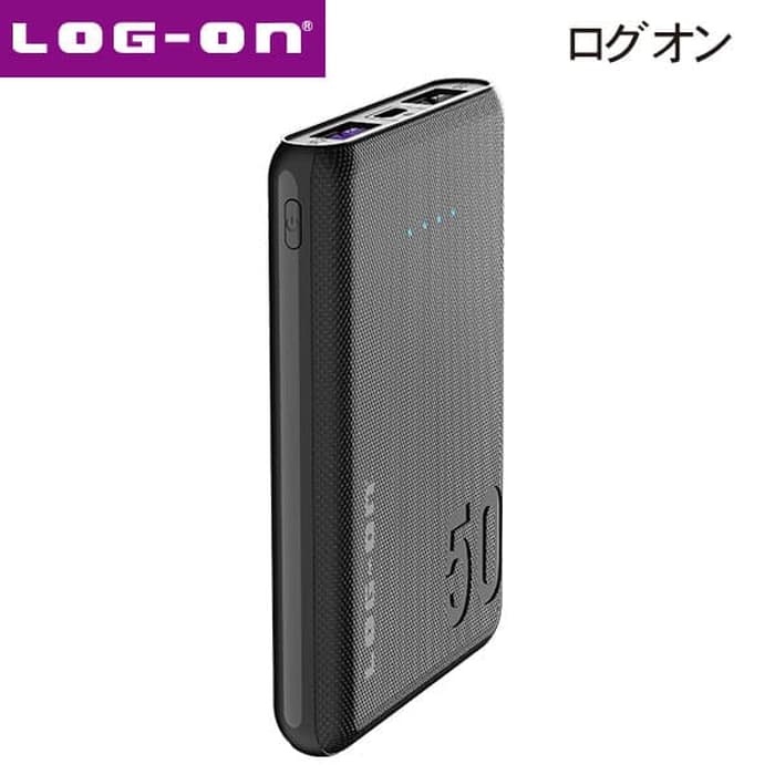 POWERBANK ULTRASLIM LOG ON PB-751L 5000 MAH MINI ATM CARD 2.4A