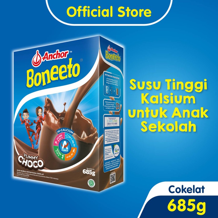 

Anchor Boneeto Yummy Choco 685gr- Susu Bubuk Pertumbuhan Anak