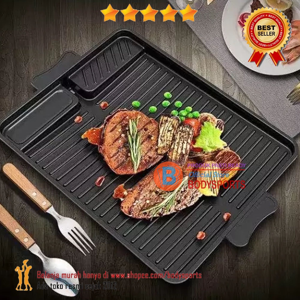 Jual X5. MULTI GRILL PAN SEHAT Diatas kompor (Alat panggang Yakiniku ayam BAKAR Daging BBQ