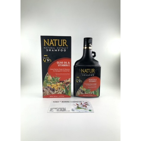 NATUR SHAMPOO OLIVE OIL &amp; VITAMIN E 140 ML