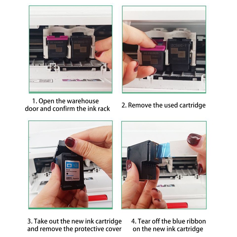 Btsg Cartridge Tinta Warna Untuk HP122xl Untuk Deskjet1000.1010.1011.1011.1012.1015