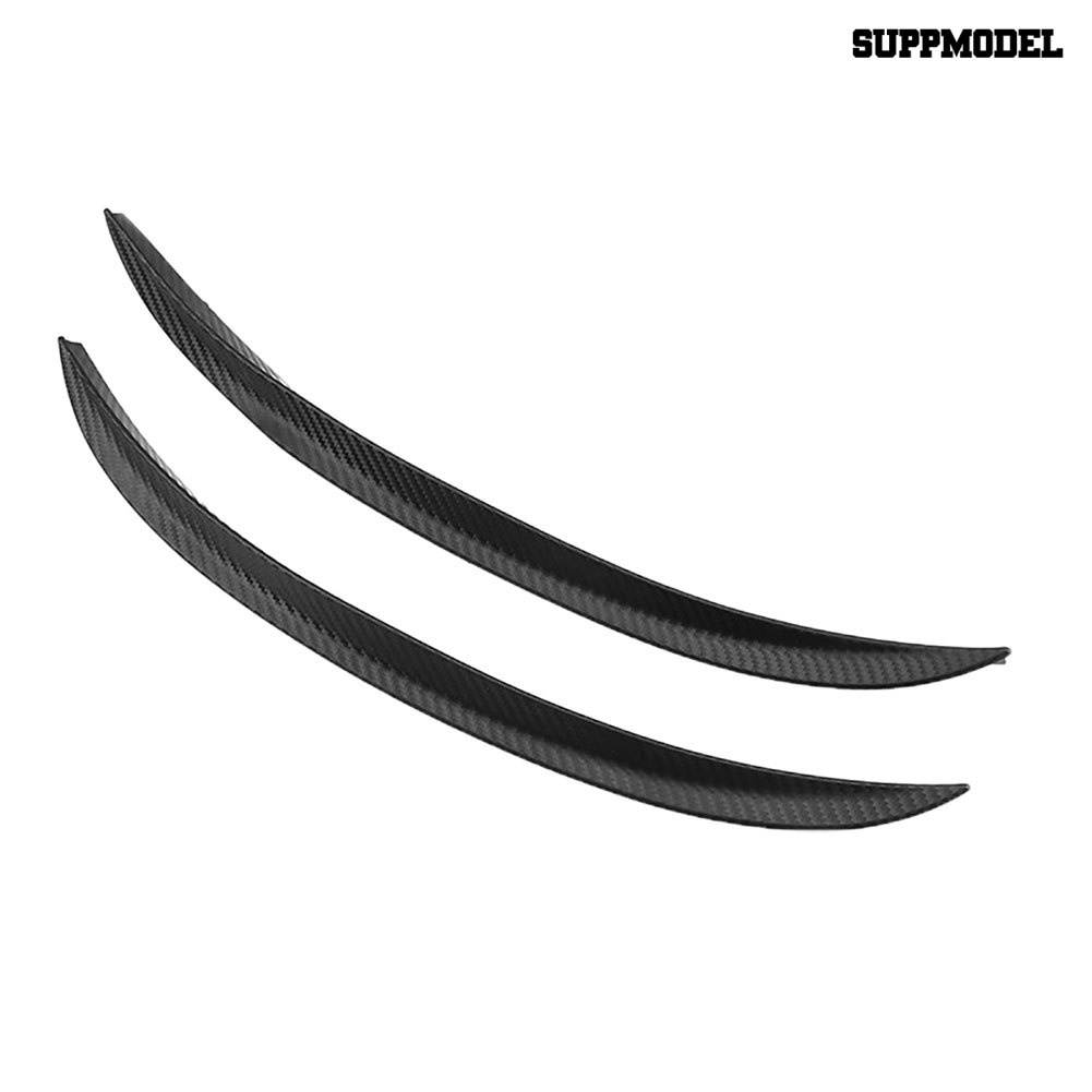 Car 2Pcs Strip Pelindung Fender Mobil Bahan Carbon Fiber Ukuran 72cm