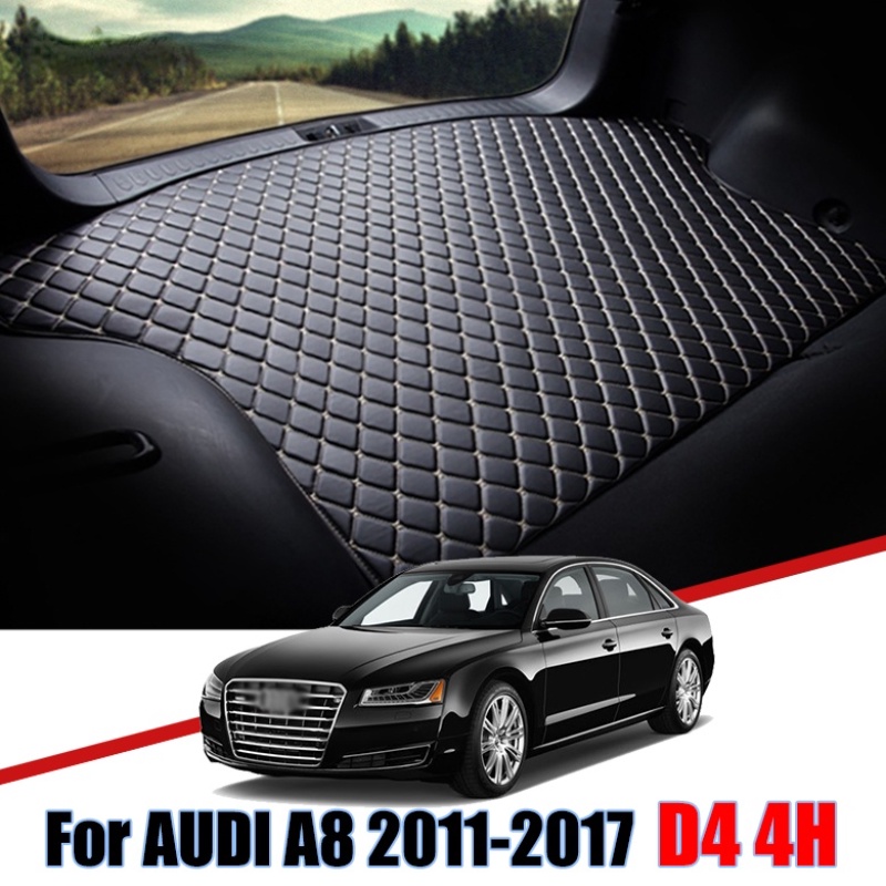 Matras Pelindung Bagasi Mobil Bahan Kulit Premium Untuk Audi A8 2011-2018