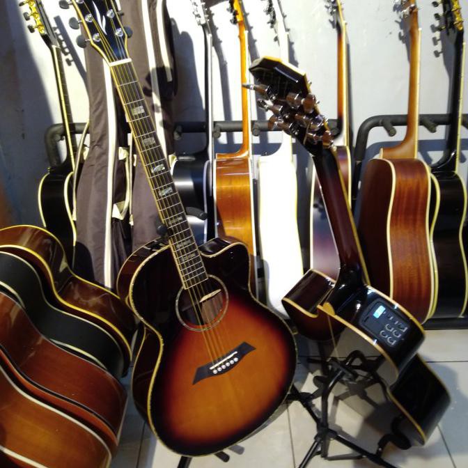 Gitar Akustik Elektrik Original Full Solid By Dame Lilies 520E L Vs