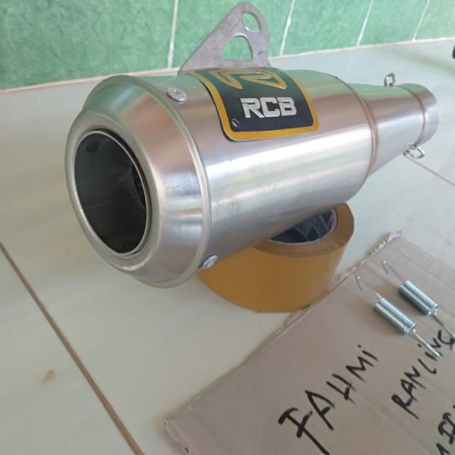 SLINCER RCB SLINCER KNALPOT RANCING RCB INLET 50MM