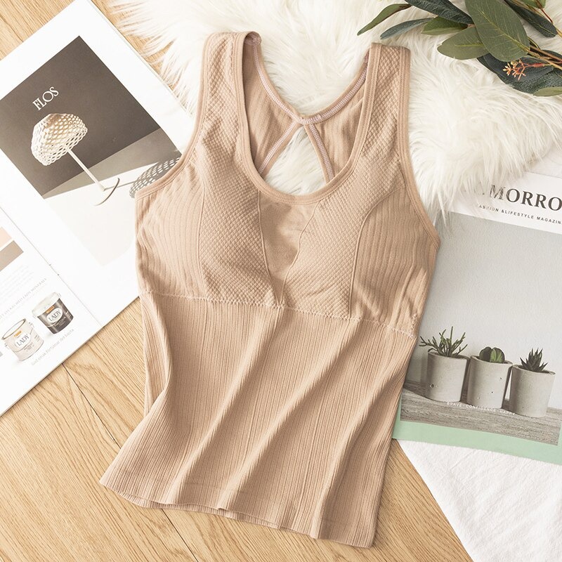 KINDSTORE❤ | Nanda Tanktop Bra Panjang Reguler dengan Pads Tipis / Kamisole Bra