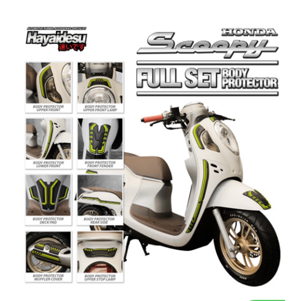 New Scoopy 2021-2024 Full Set Body Protector Cover-HAYAIDESU