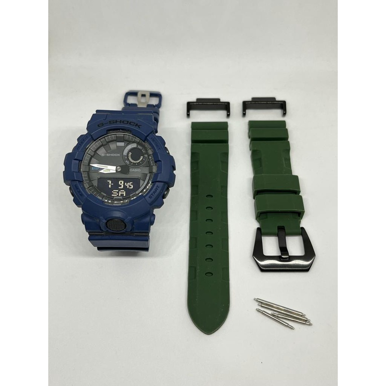 Strap silikon PN universal G-SHOCK Casio Nilon Kanvas Strap GD110/110/120 GA110/100 DW5600 DW6900 GA400 dengan Konektor Adaptor stainless