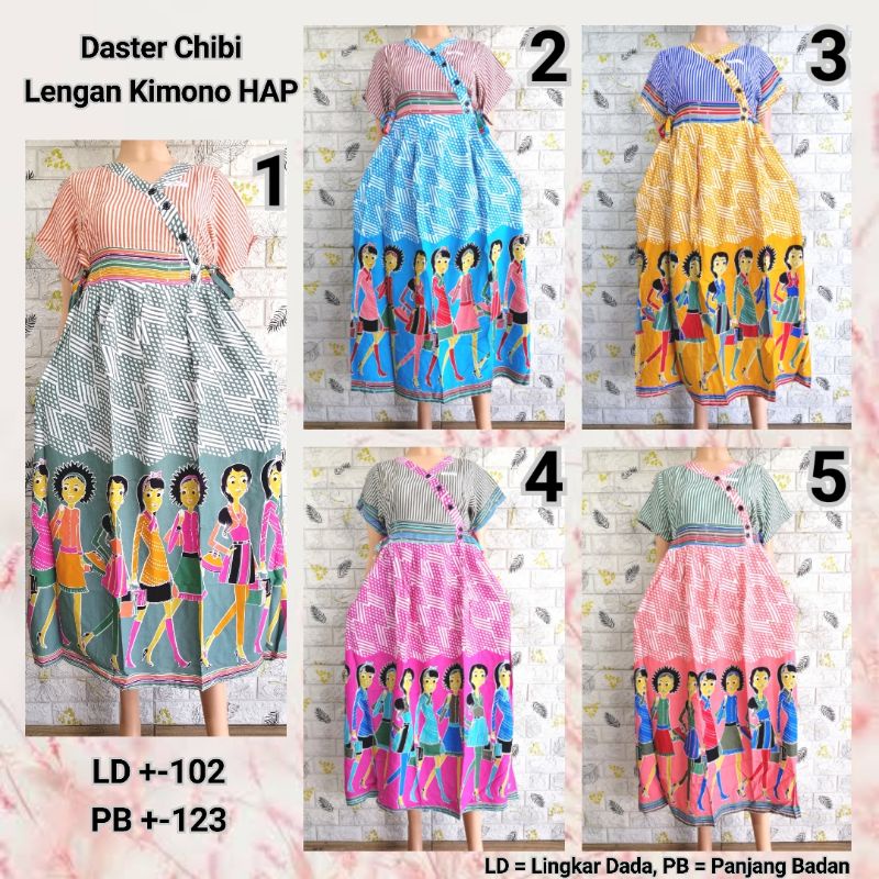 Daster Chibi Lengan Kimono HAP LD 100 BUSUI Friendly KLSO + PPCT