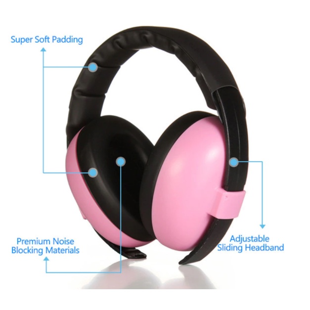 Baby Earmuffs Noise Reduction Anak Peredam Suara Pesawat Earmuff Penutup Telinga Bayi