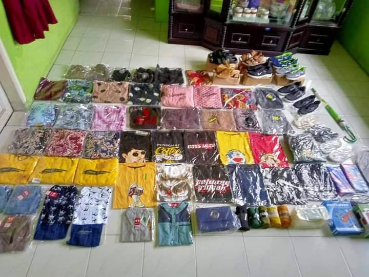 Kemeja Batik Pria Lengan Pendek Motif Seno Biru M L Xl Xxl